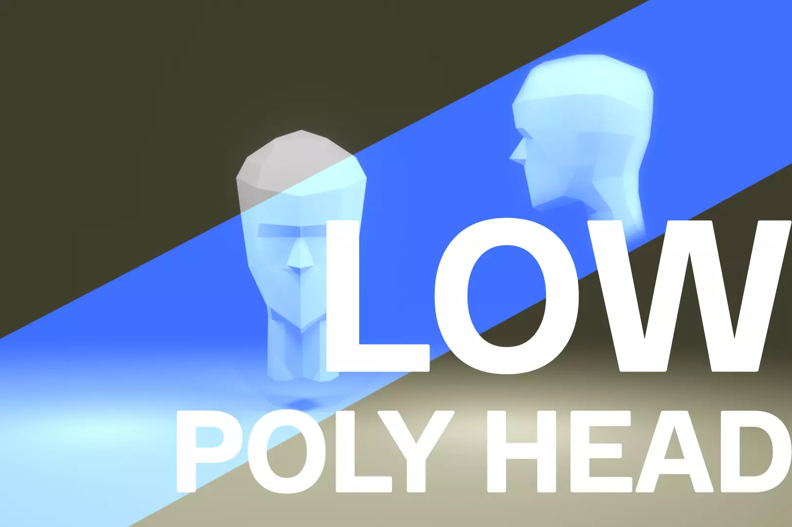 Low-Poly Head Free 3D model_0