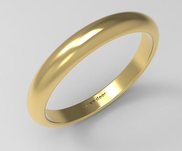 Custom Engraved Rings 3D print model