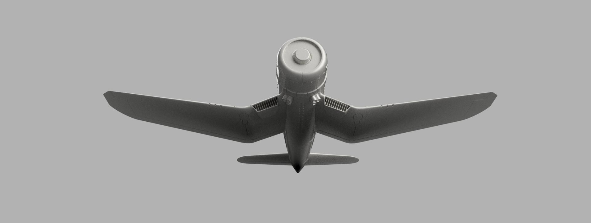 F4 Corsair for aeromodelling 3D model_1