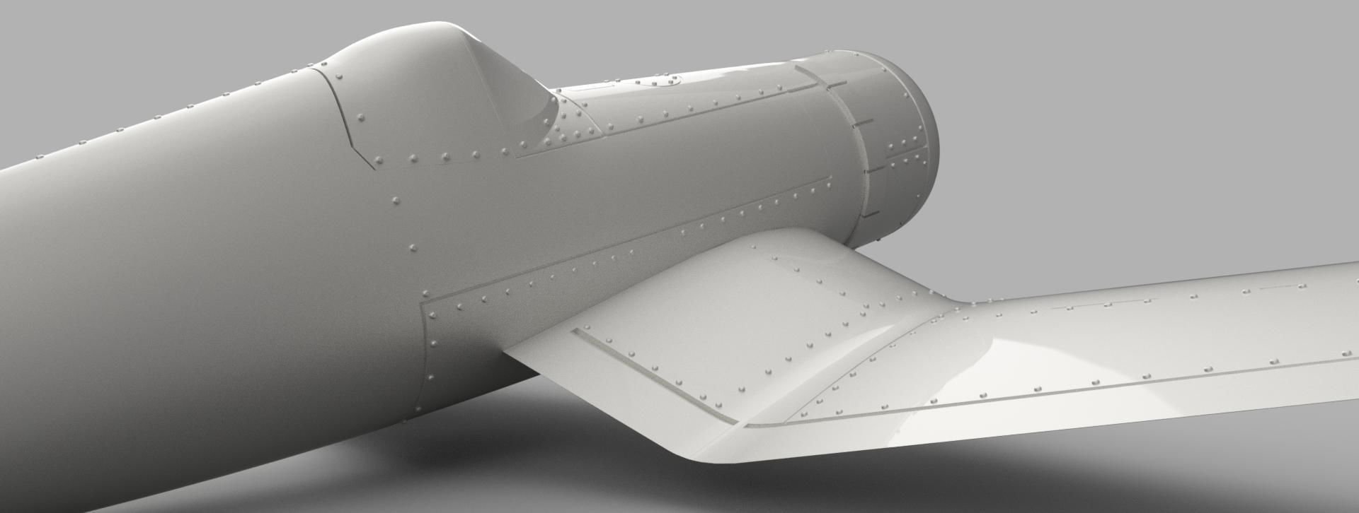 F4 Corsair for aeromodelling 3D model_4