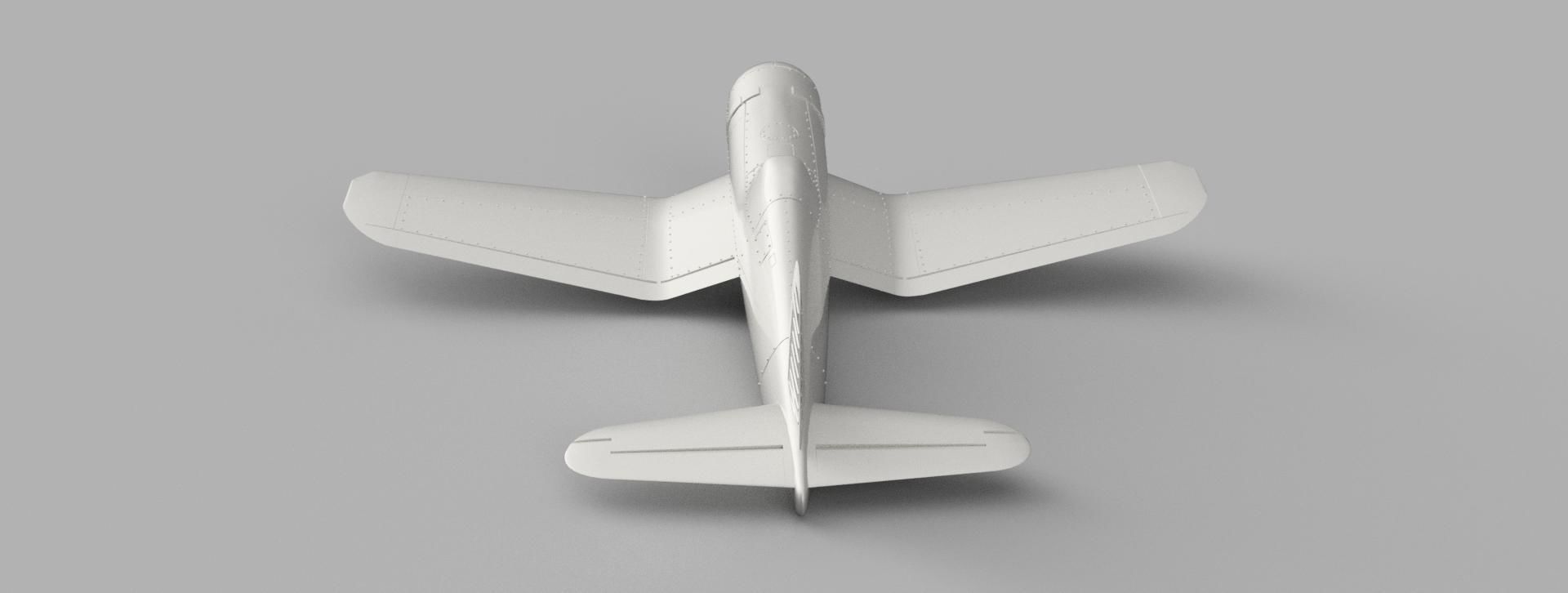 F4 Corsair for aeromodelling 3D model_3