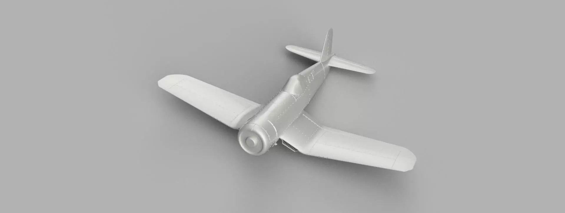 F4 Corsair for aeromodelling 3D model_0