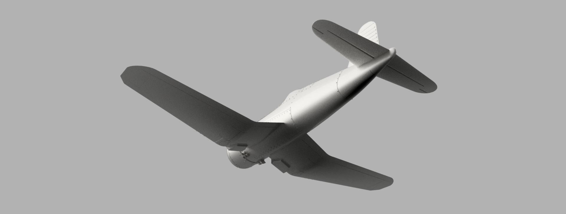 F4 Corsair for aeromodelling 3D model_2