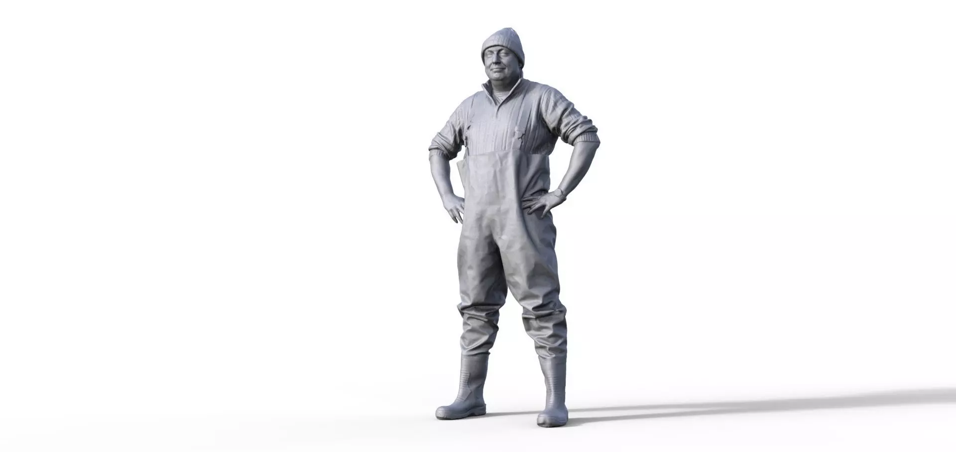 Figure for fishing boat ship model Typ B 3D print model_0