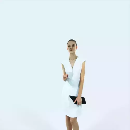 Beauty 08M Holding Coffee Cup Elegant Woman