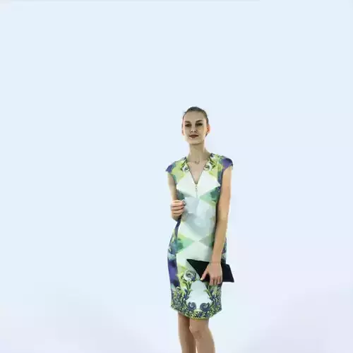 Beauty 08L Holding Coffee Cup Elegant Woman