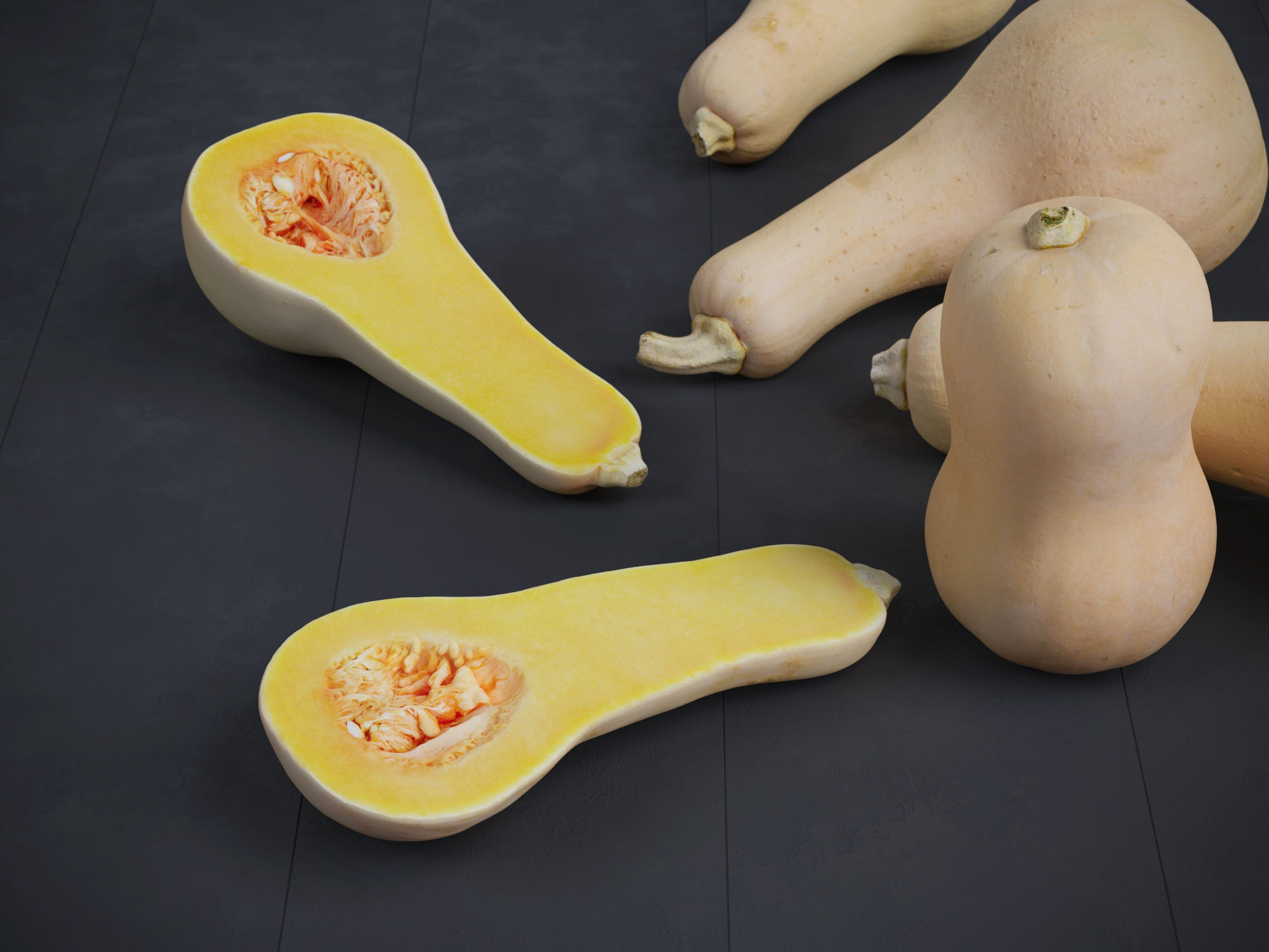 Butternut Squash 3D model_1