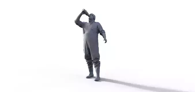 Figure for fishing boat ship model Typ E 3D print model