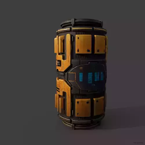 Scifi Industrial Barrel