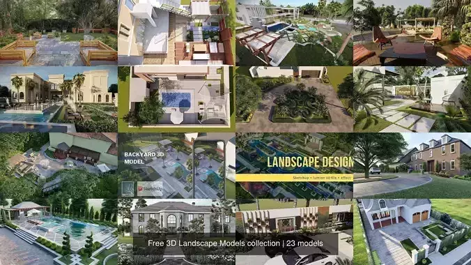 Free 3D Landscape Models collection 