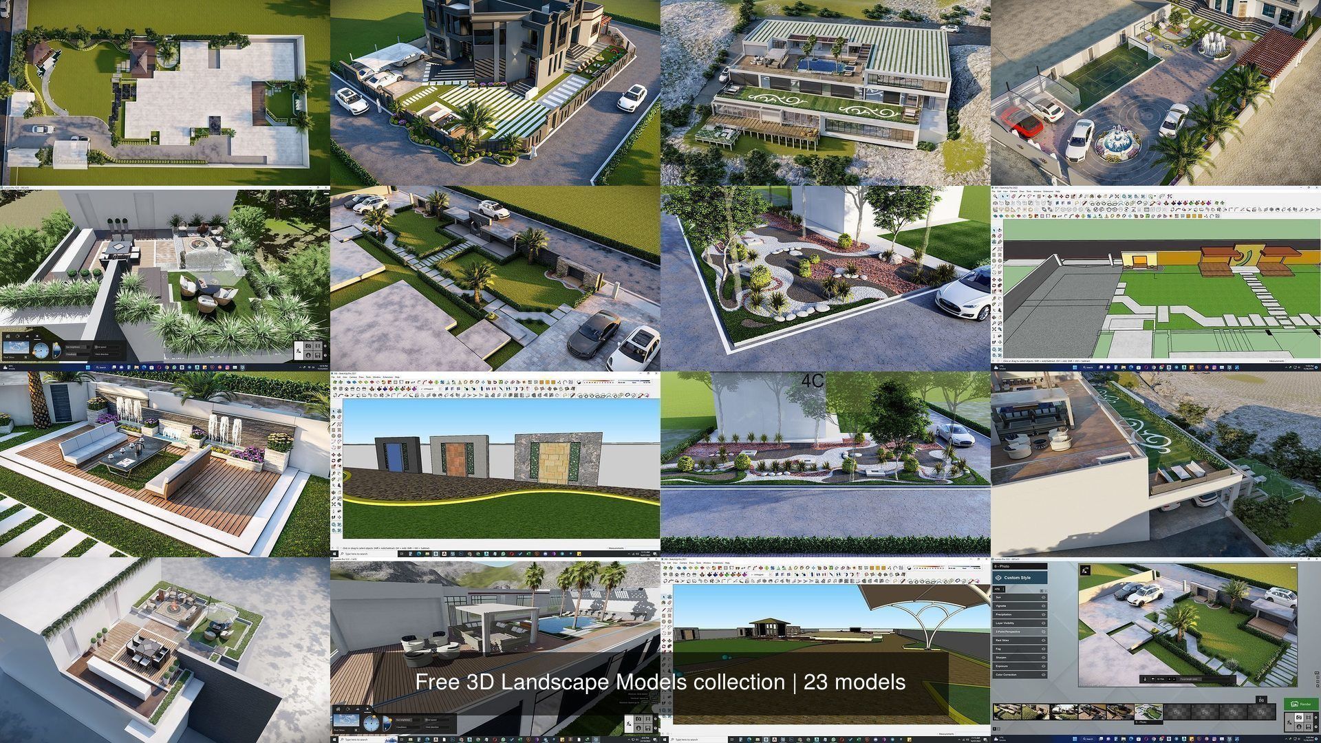 Free 3D Landscape Models collection _3