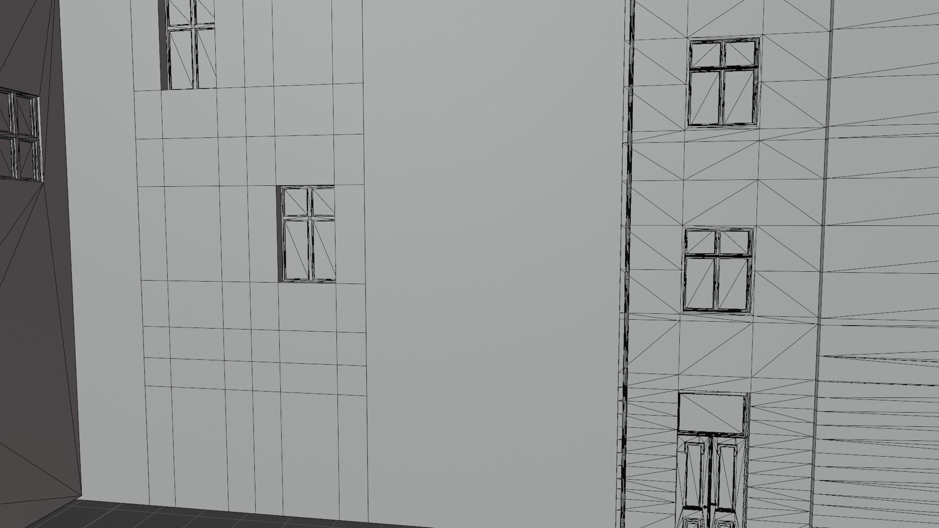 Building modular european old id 4 Low-poly 3D model_17