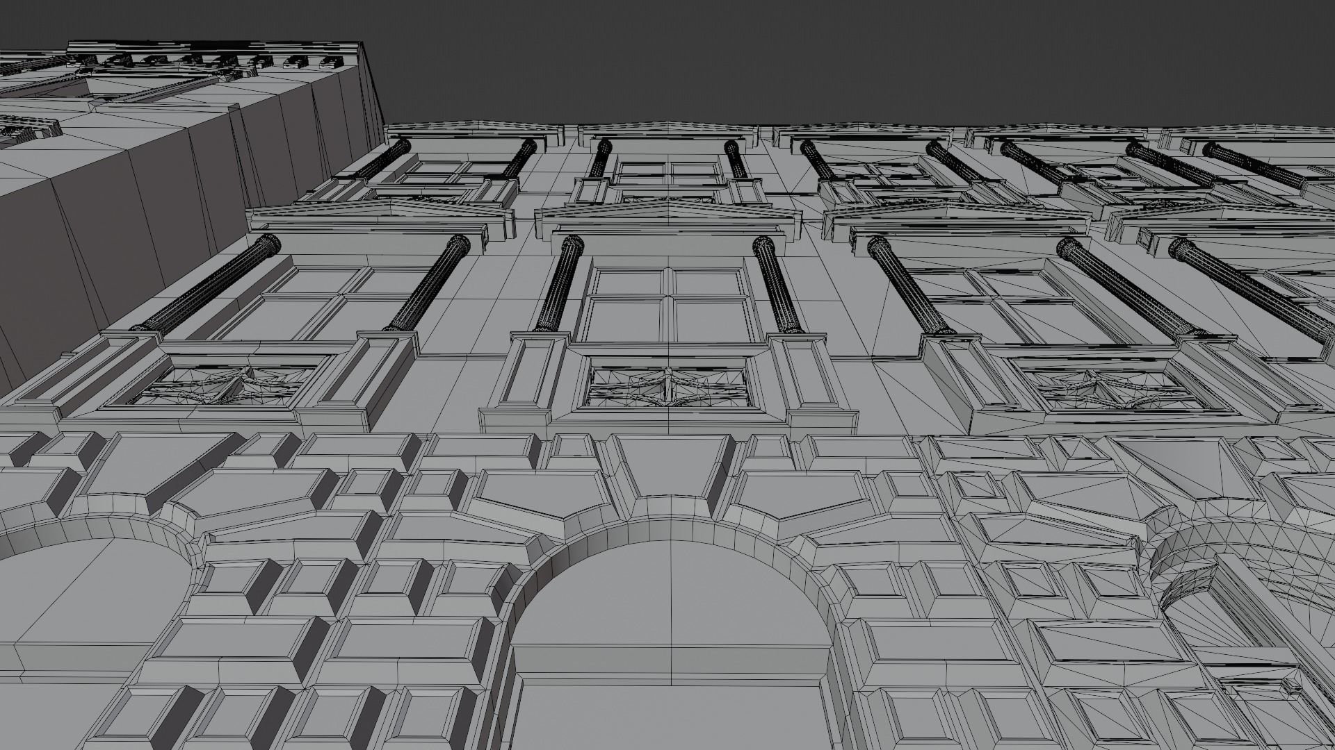 Building modular european old id 4 Low-poly 3D model_19