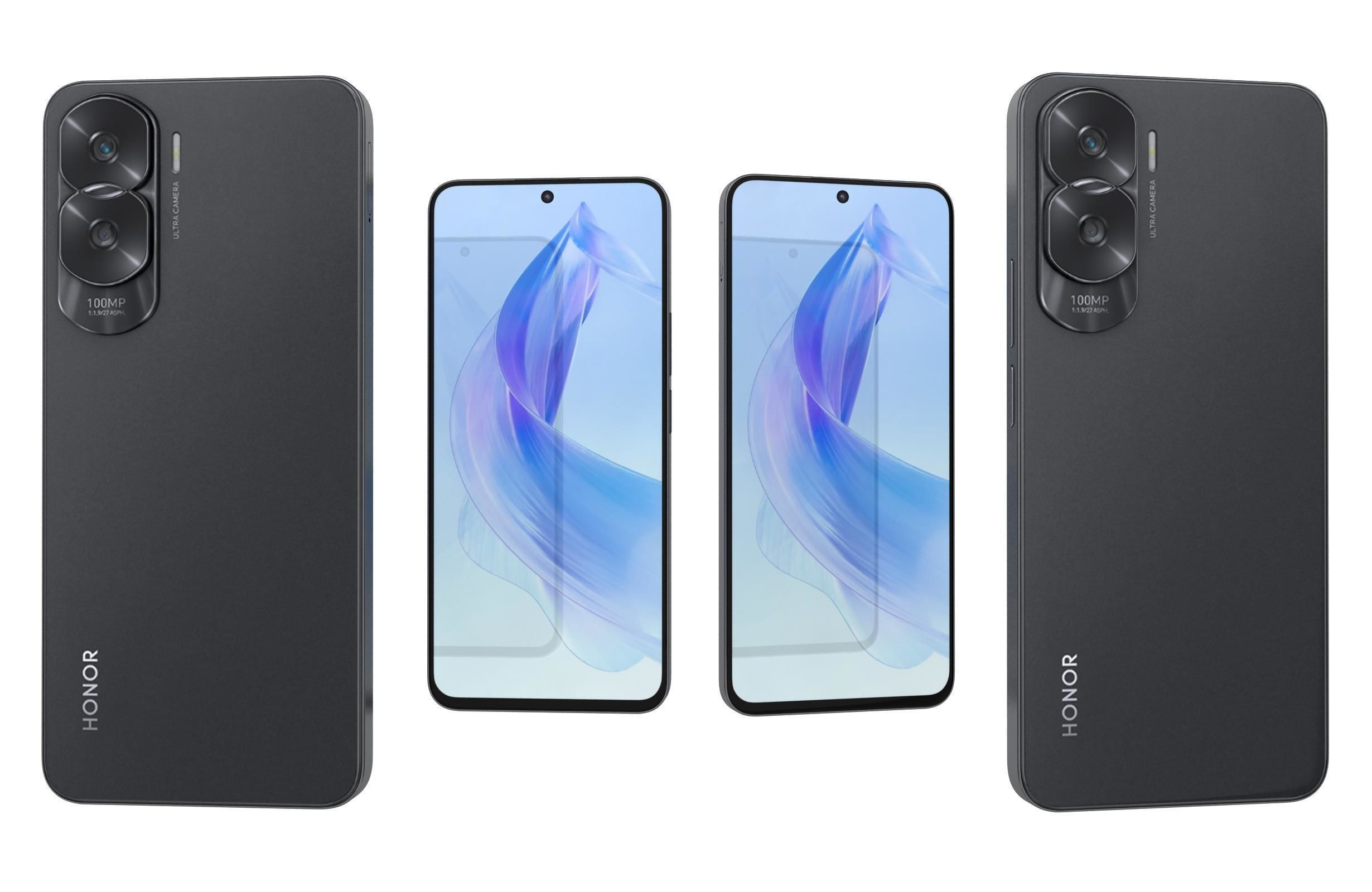 Honor X50i Black 3D model_2