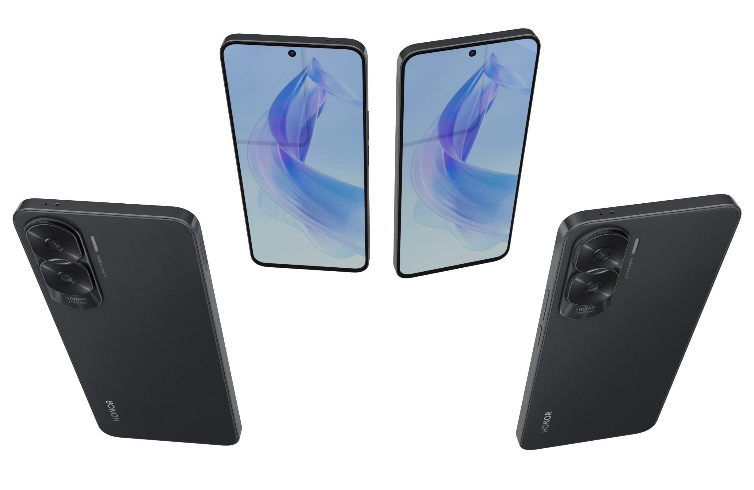 Honor X50i Black 3D model_4