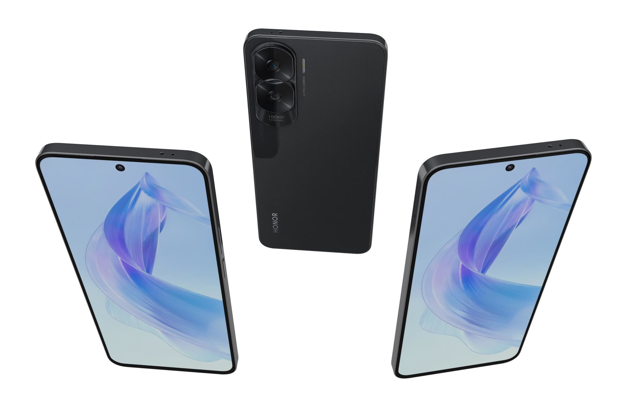 Honor X50i Black 3D model_1