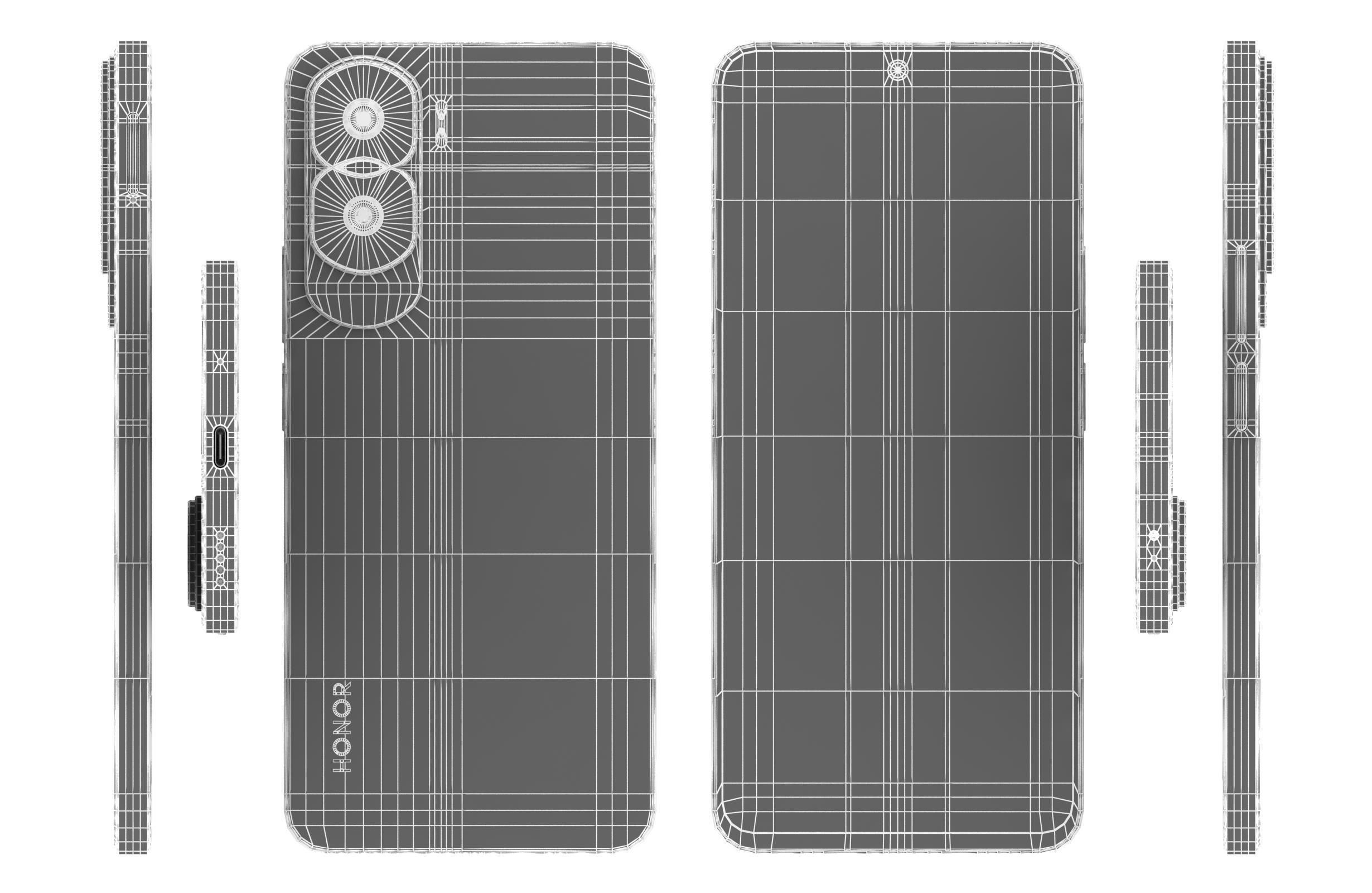 Honor X50i Black 3D model_16