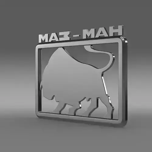 Maz man logo 3D model