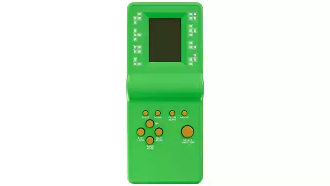 old Tetris console 3D model