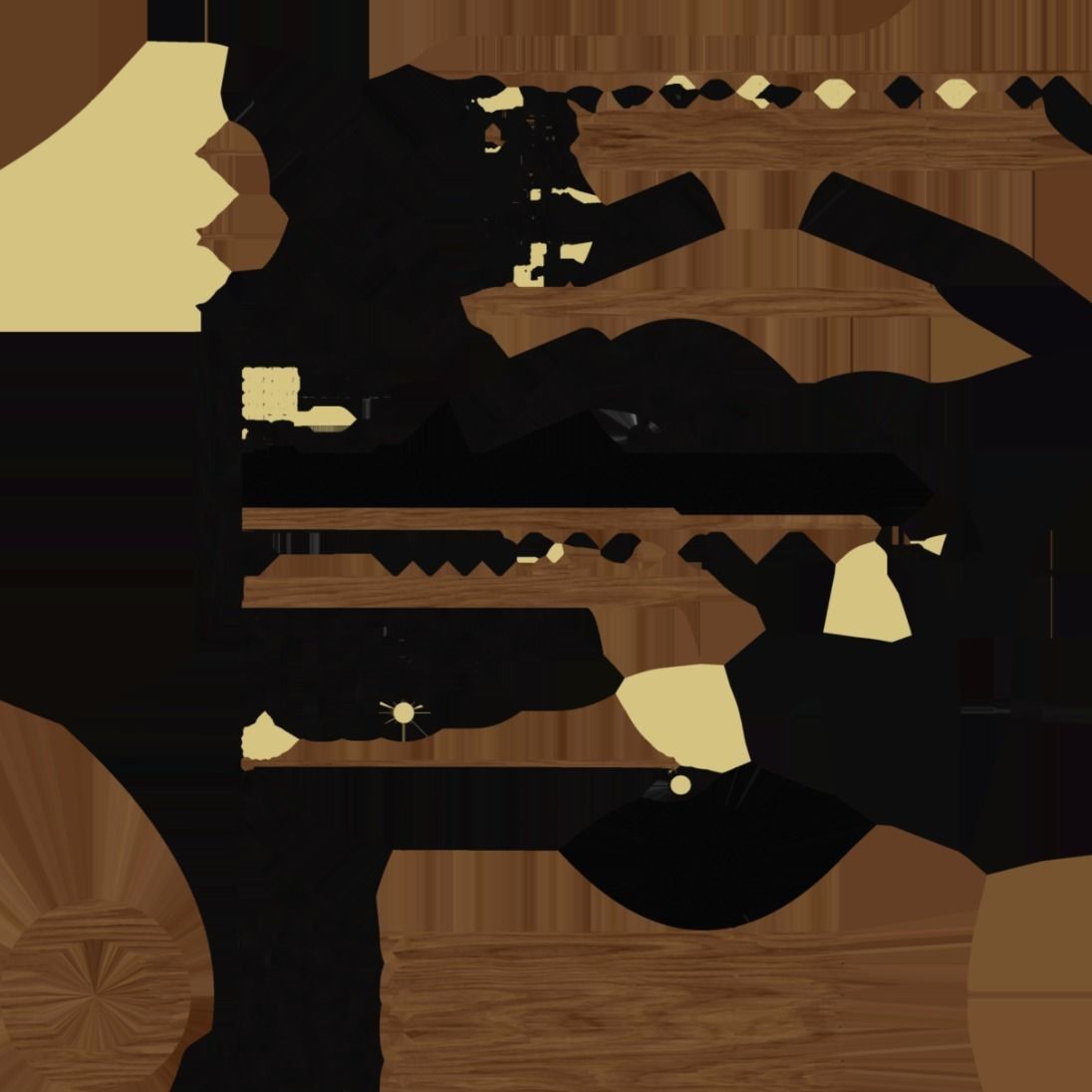 Stool for Studio Low-poly 3D model_13