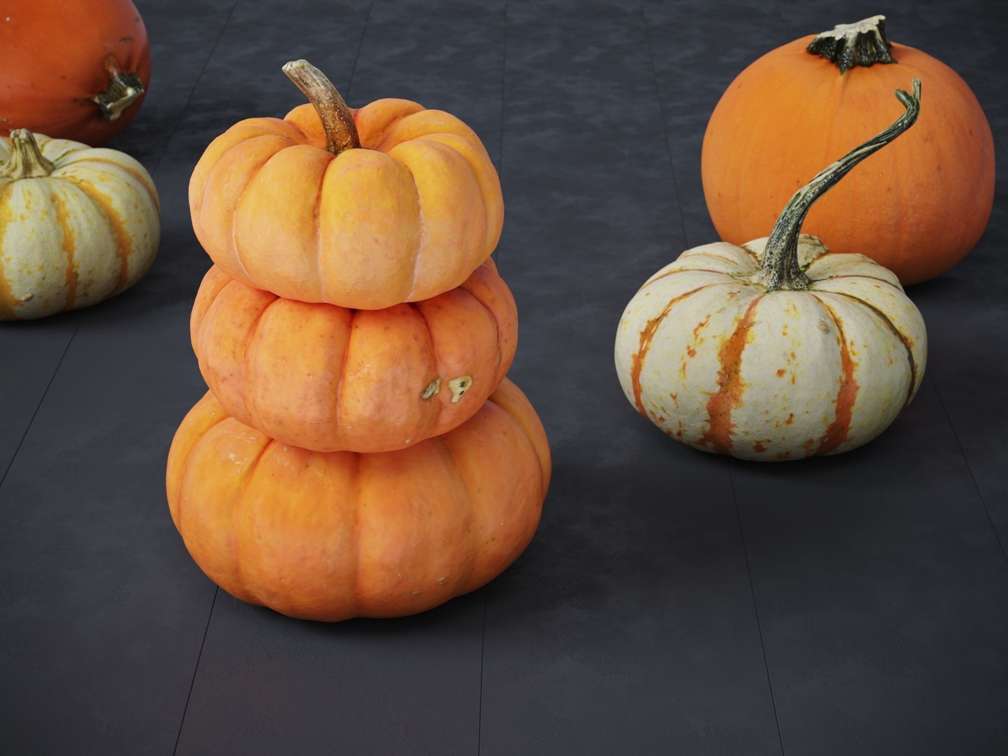 Pumpkins   3D model_4
