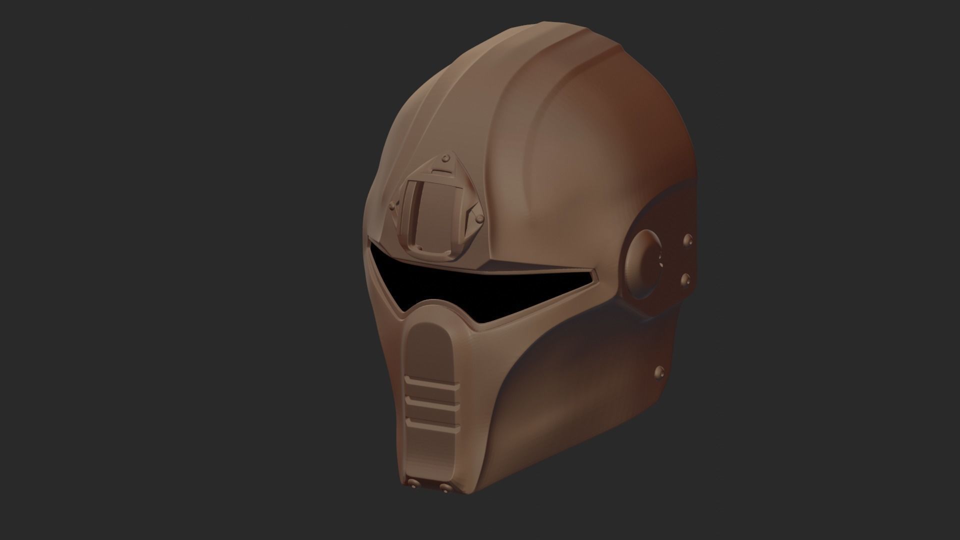NEW TACTICOL MASK PRINTABLE V STL 3D print model_2
