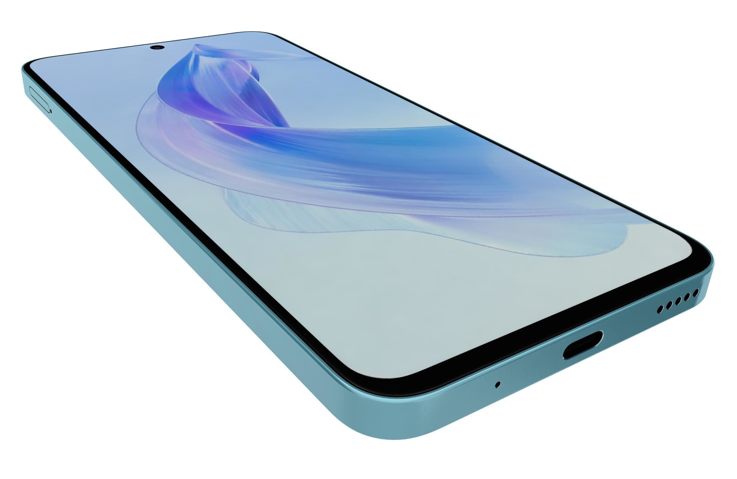 Honor X50i Blue 3D model_13