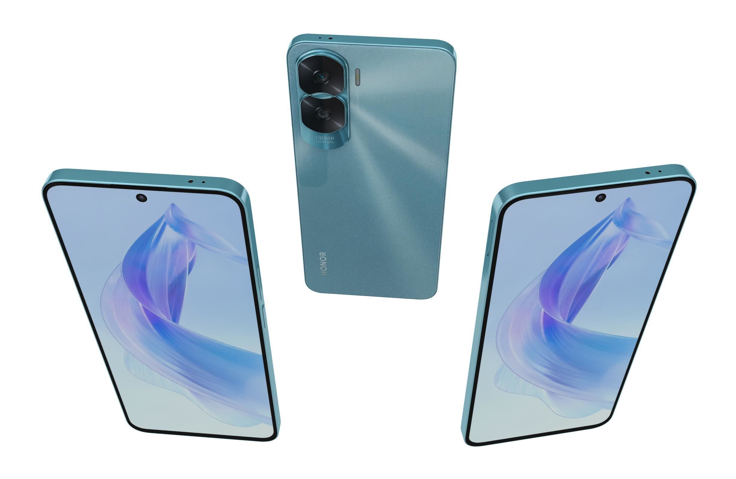 Honor X50i Blue 3D model_2