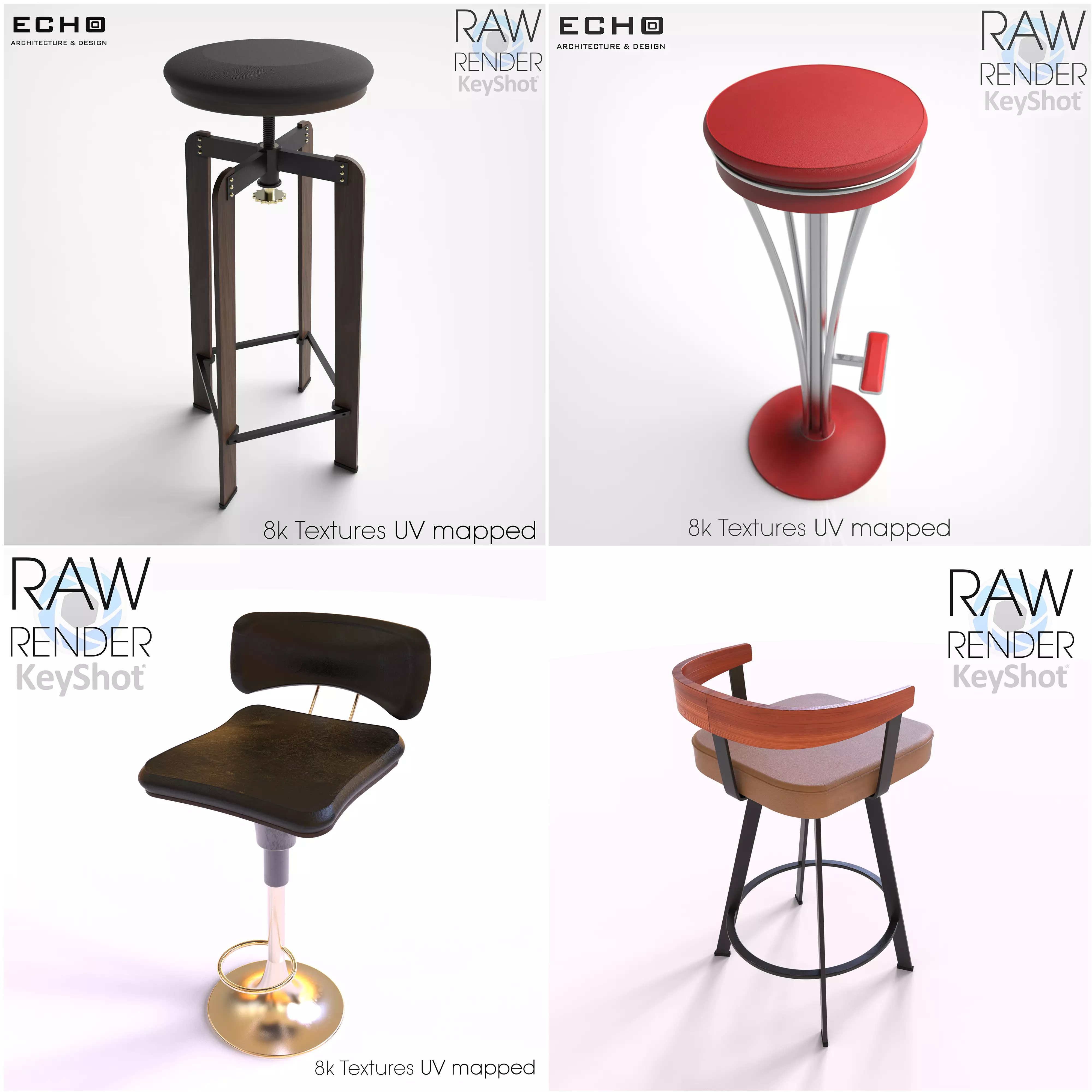 Bar - Studio Stools 3D Model Collection_0