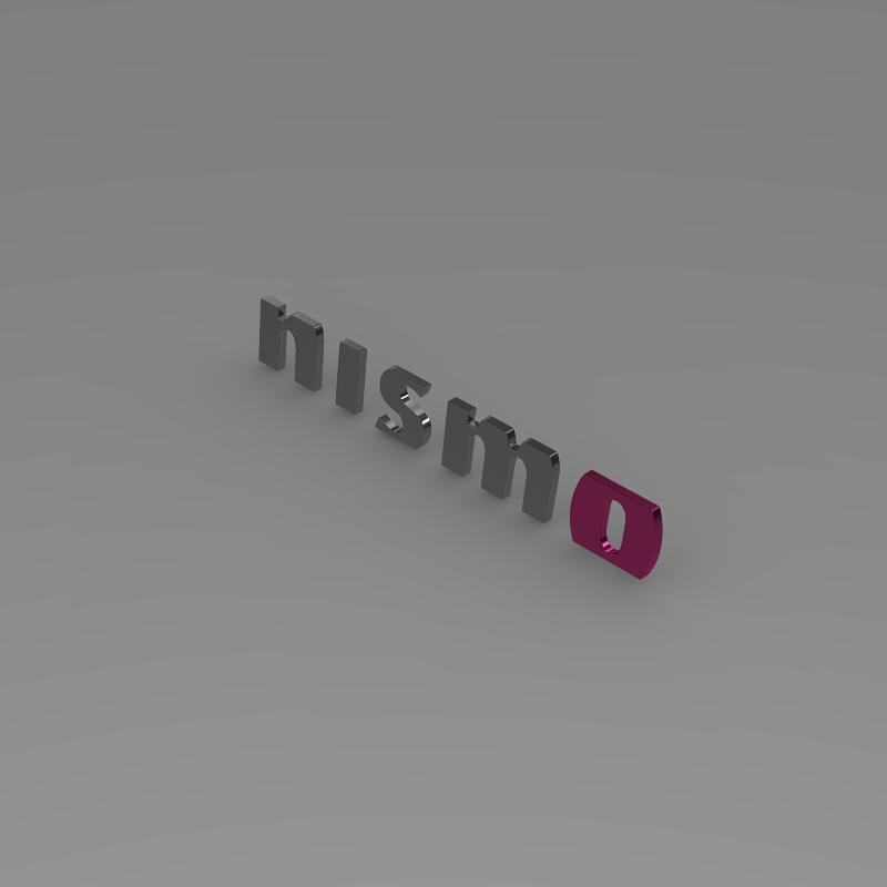 Nismo logo 3D model_3