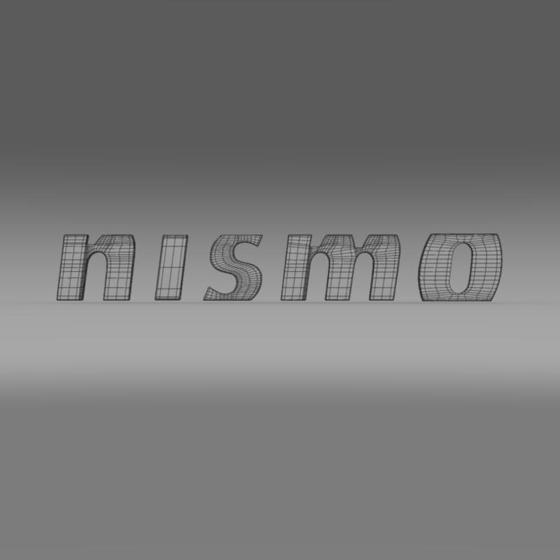 Nismo logo 3D model_6