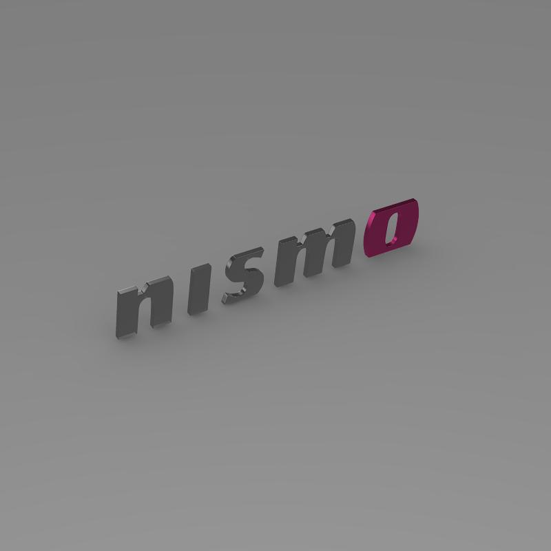 Nismo logo 3D model_5