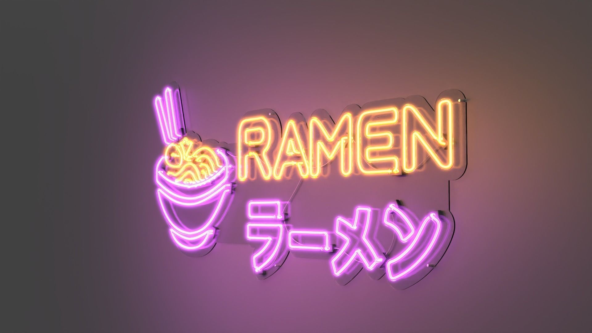 Ramen 3 - Neon Sign 3D model_3