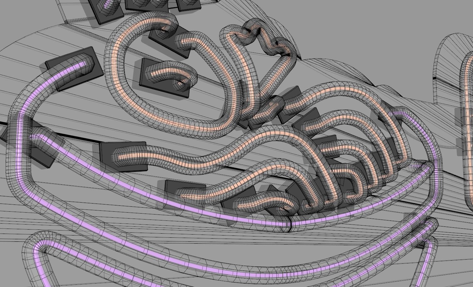 Ramen 3 - Neon Sign 3D model_7