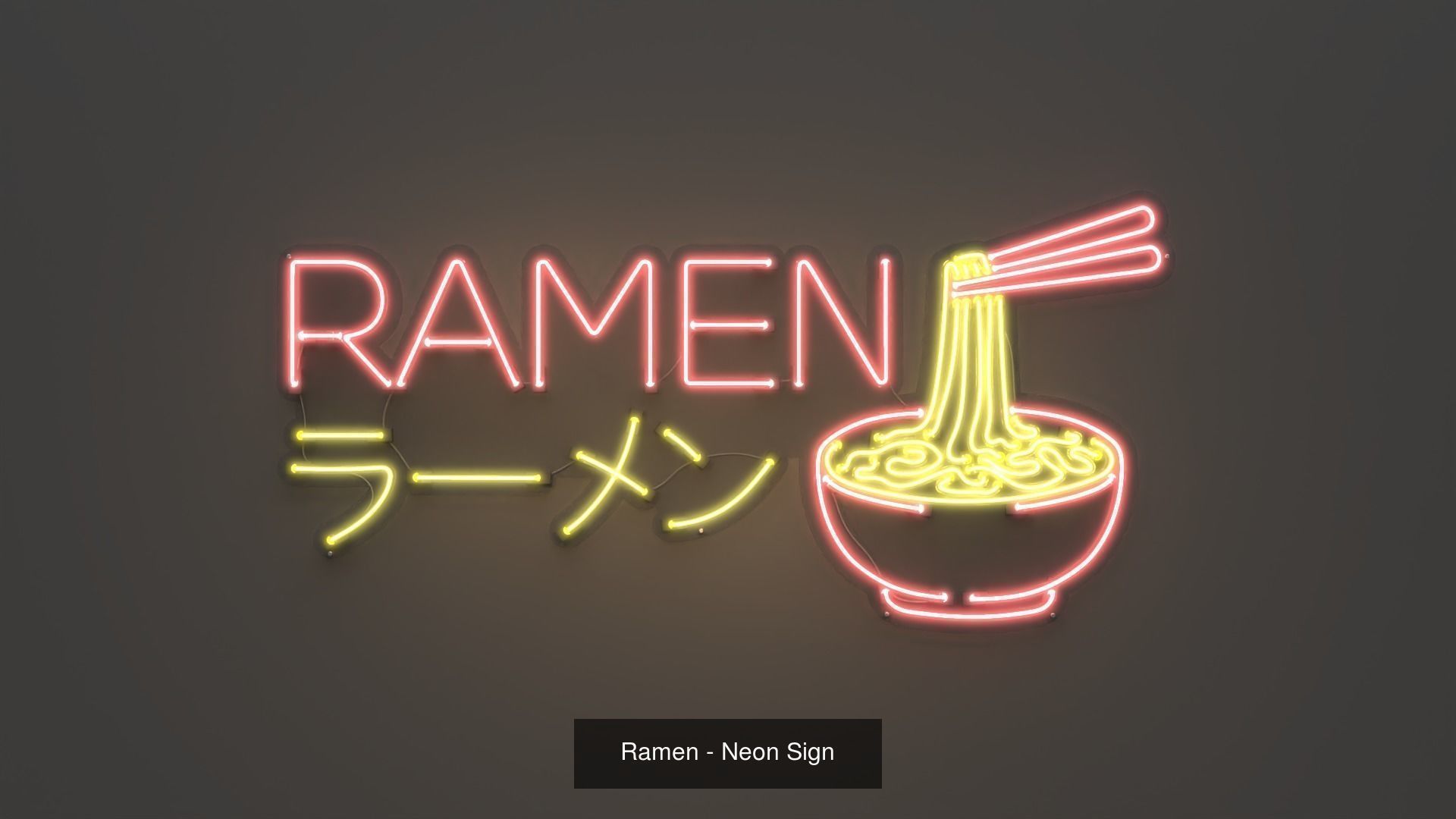 Ramen Neon Signs - 3 Pack 3D Model Collection_1