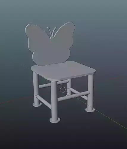 Kids Butterfly Chair 3D print model