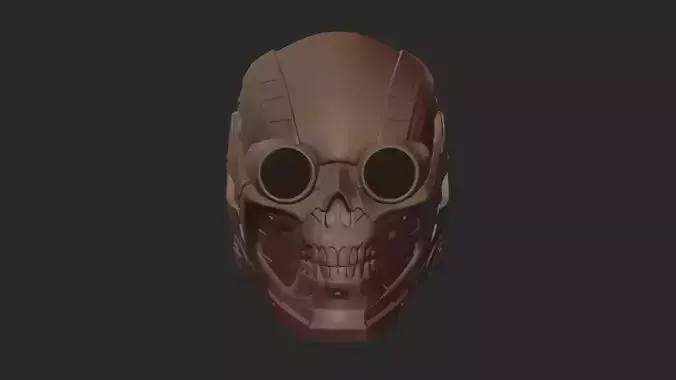 KABAL SKULL MASK MK10 PRINTABLE V STL 3D print model