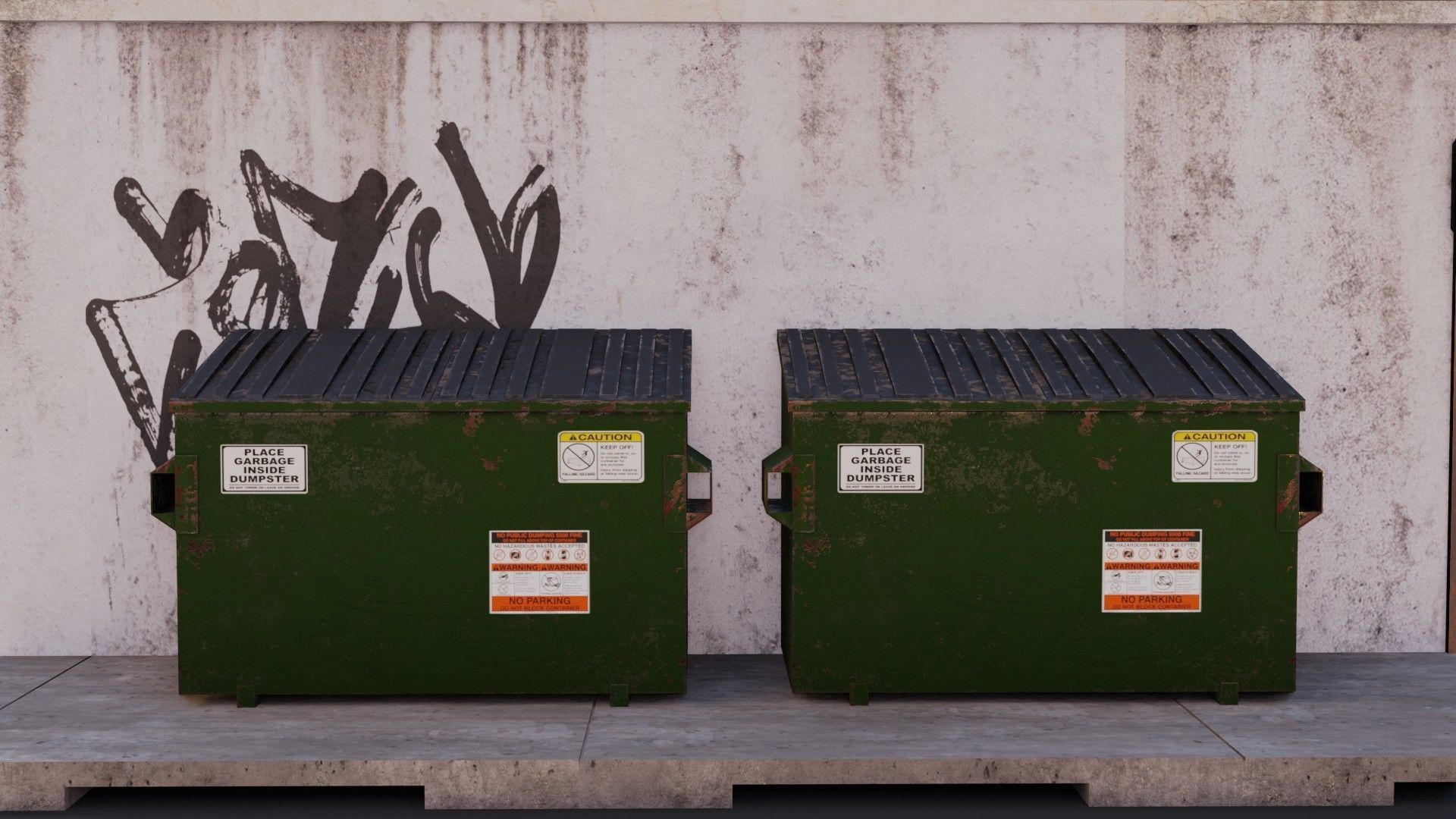 Building 02 Low-poly 3D model_6