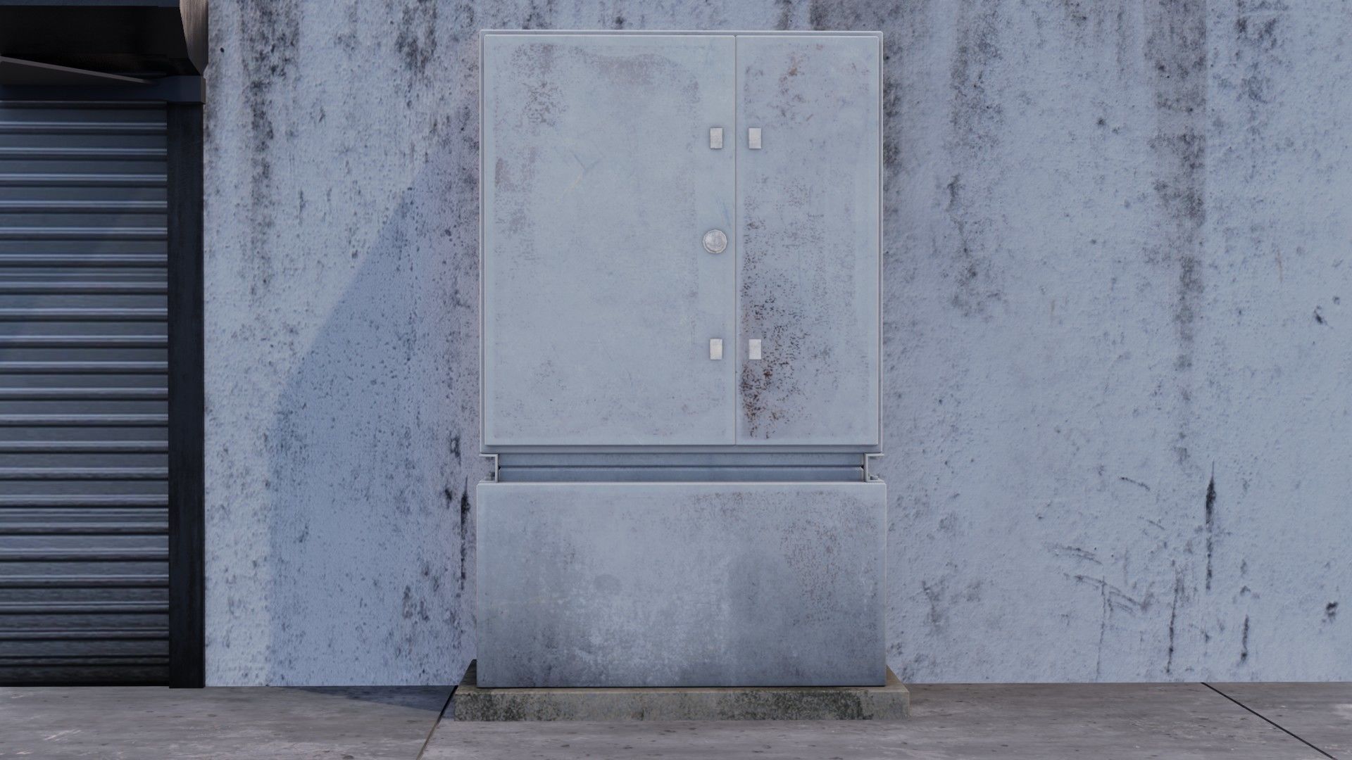 Building 02 Low-poly 3D model_12