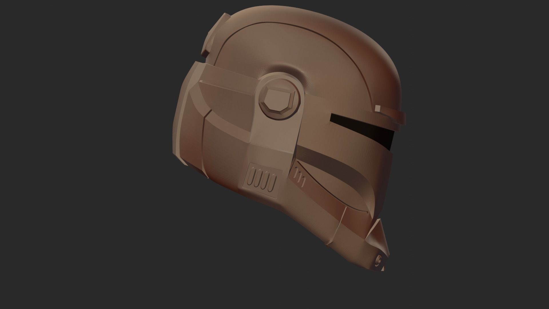 CLONE COMMANDER SW HELMET PRINTABLE V STL 3D print model_3