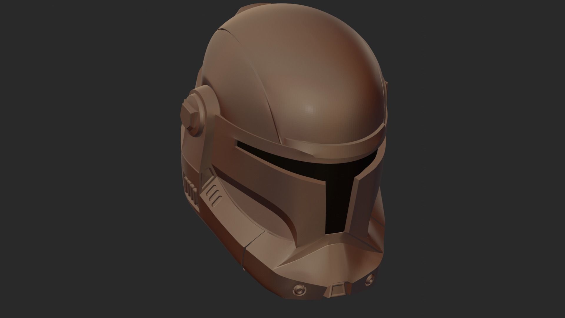 CLONE COMMANDER SW HELMET PRINTABLE V STL 3D print model_2
