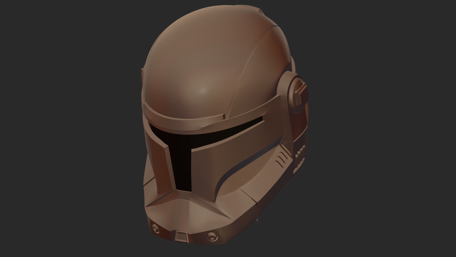 CLONE COMMANDER SW HELMET PRINTABLE V STL 3D print model_1