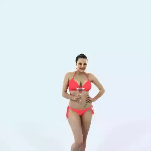 Dream 04K Listening Martini Sports Beach Woman