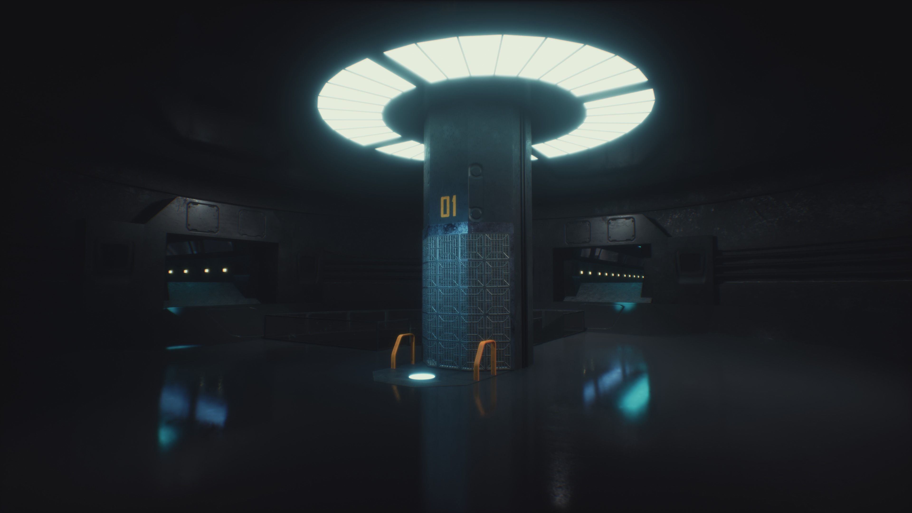 Rss Space Station Low-poly 3D model_16