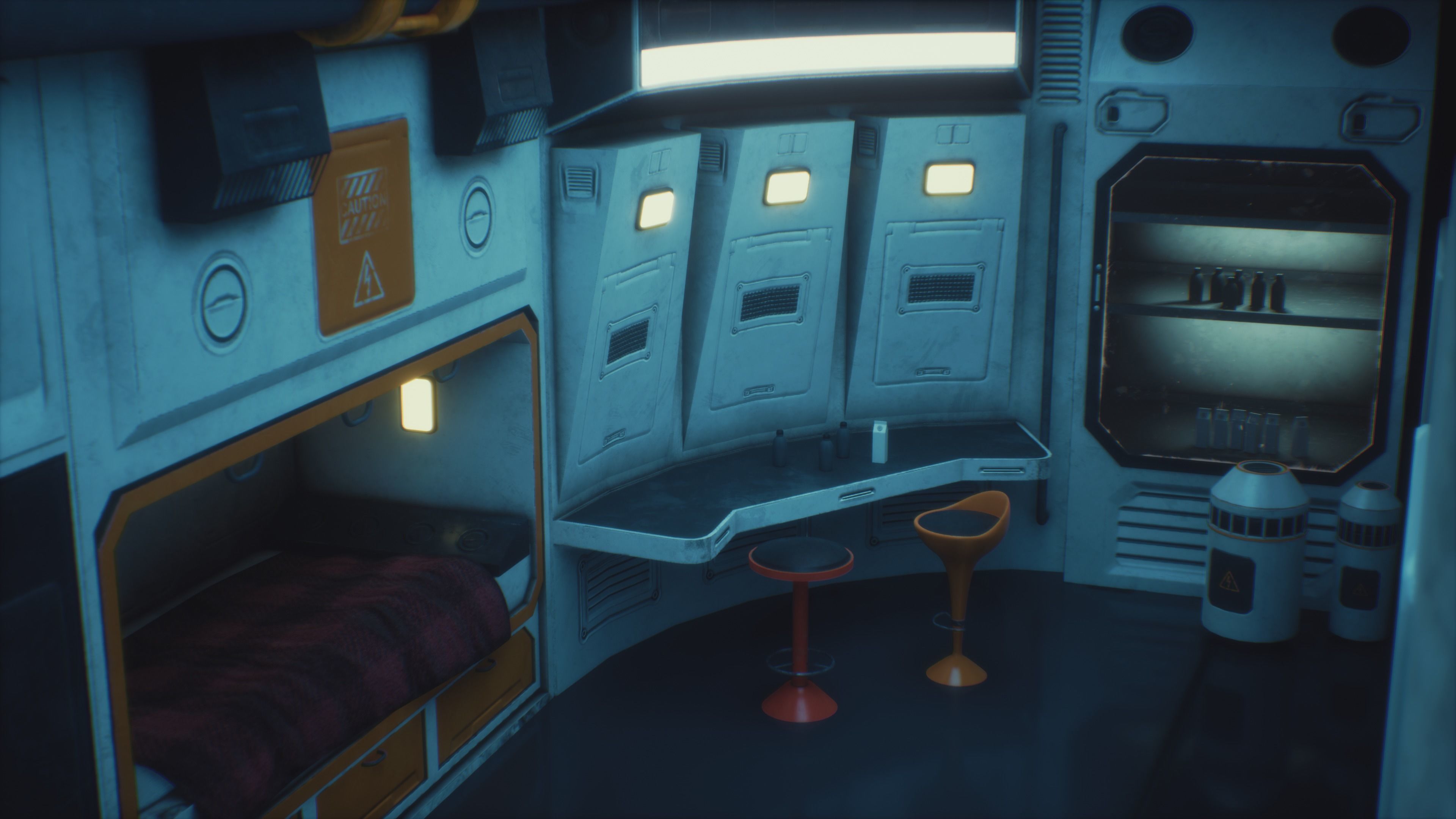 Rss Space Station Low-poly 3D model_11