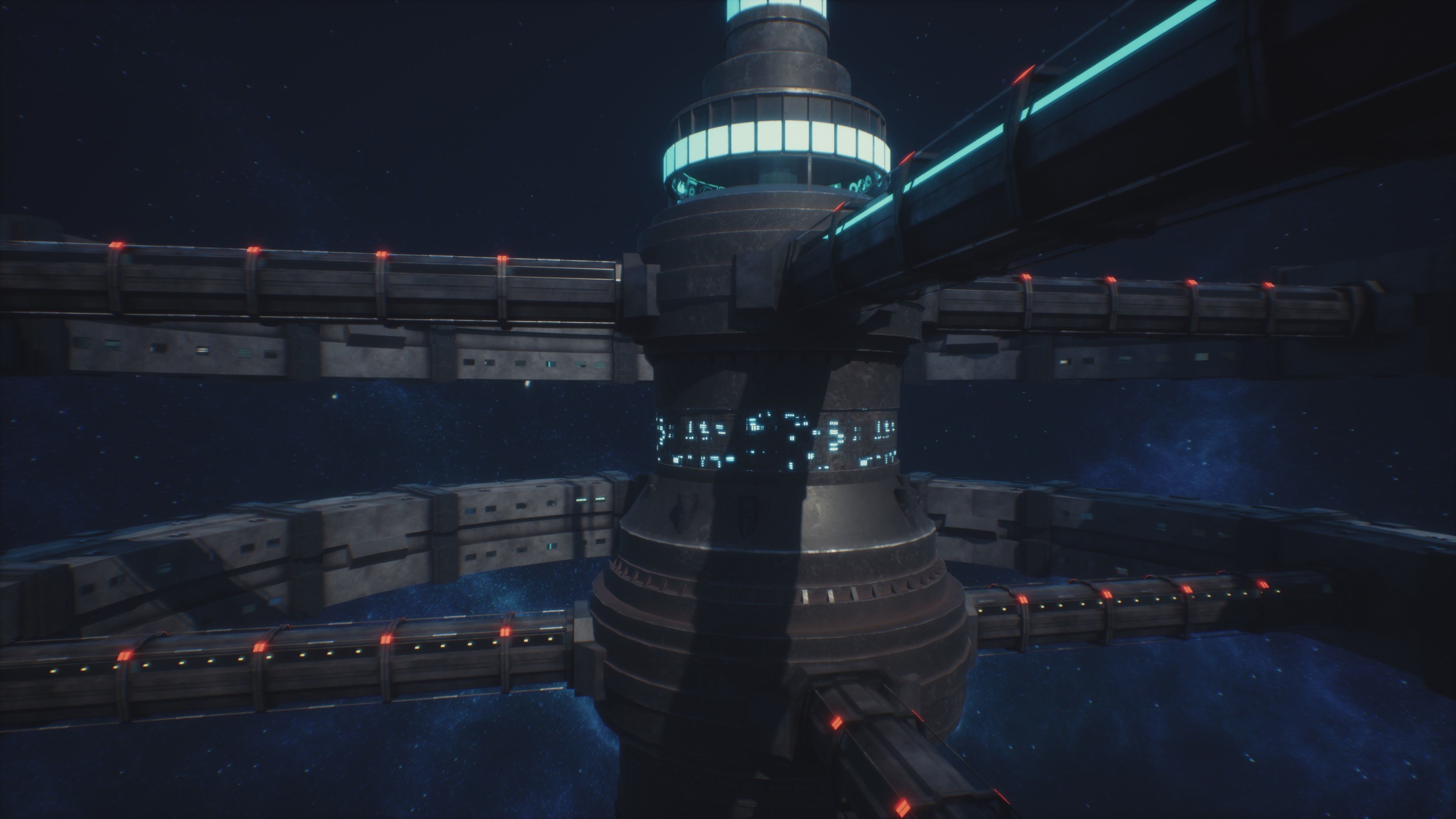 Rss Space Station Low-poly 3D model_3