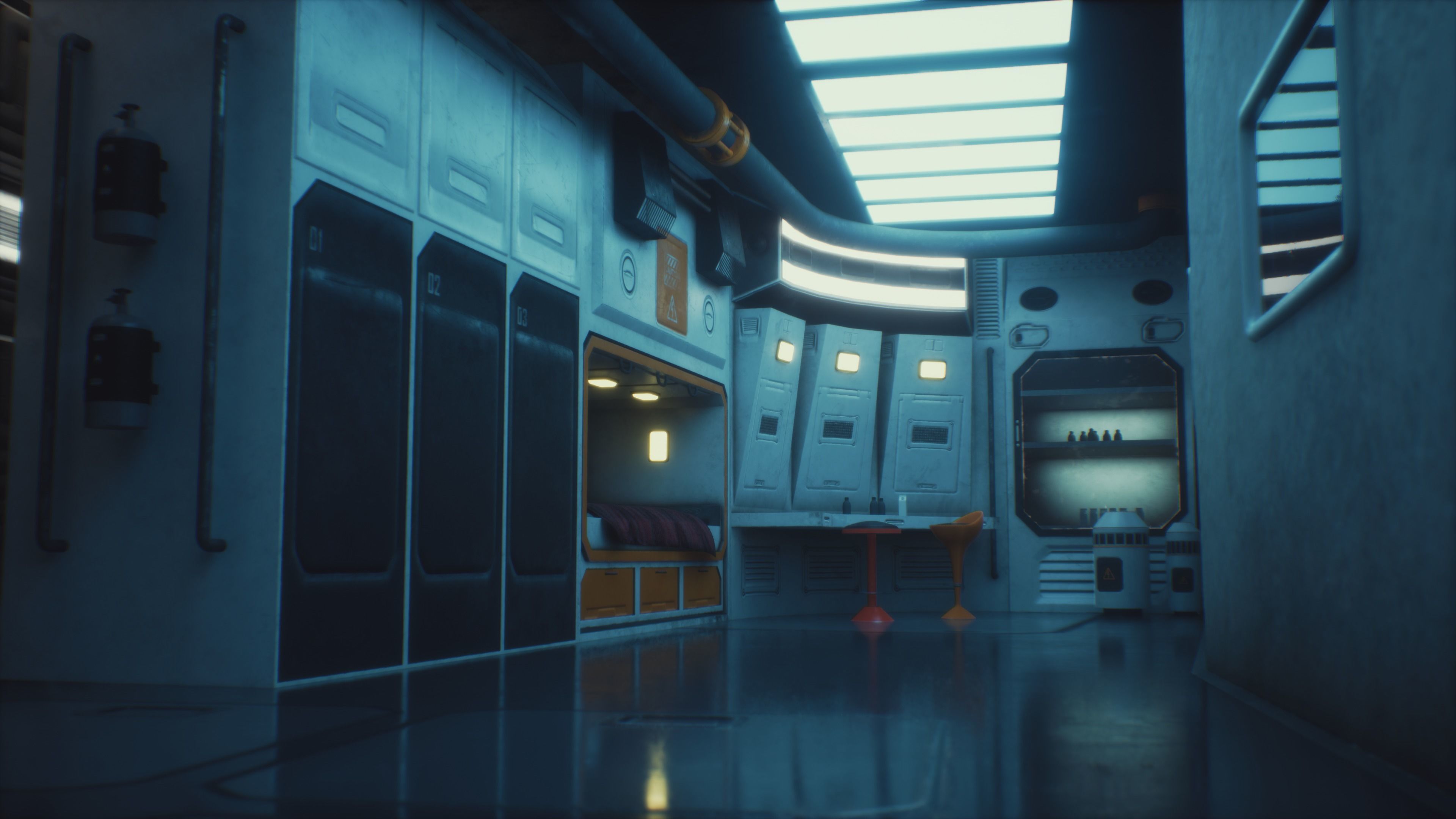 Rss Space Station Low-poly 3D model_5