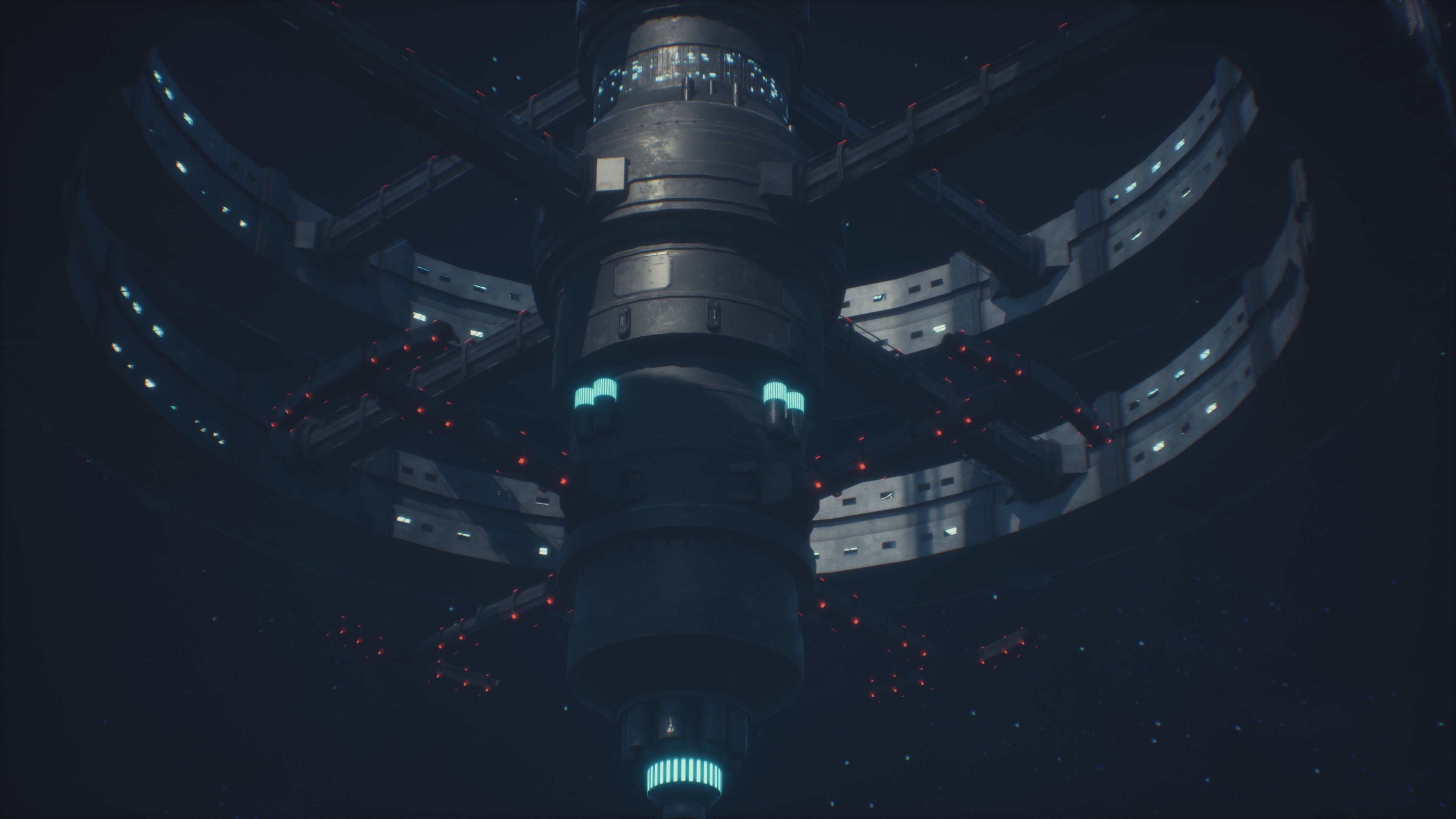 Rss Space Station Low-poly 3D model_1