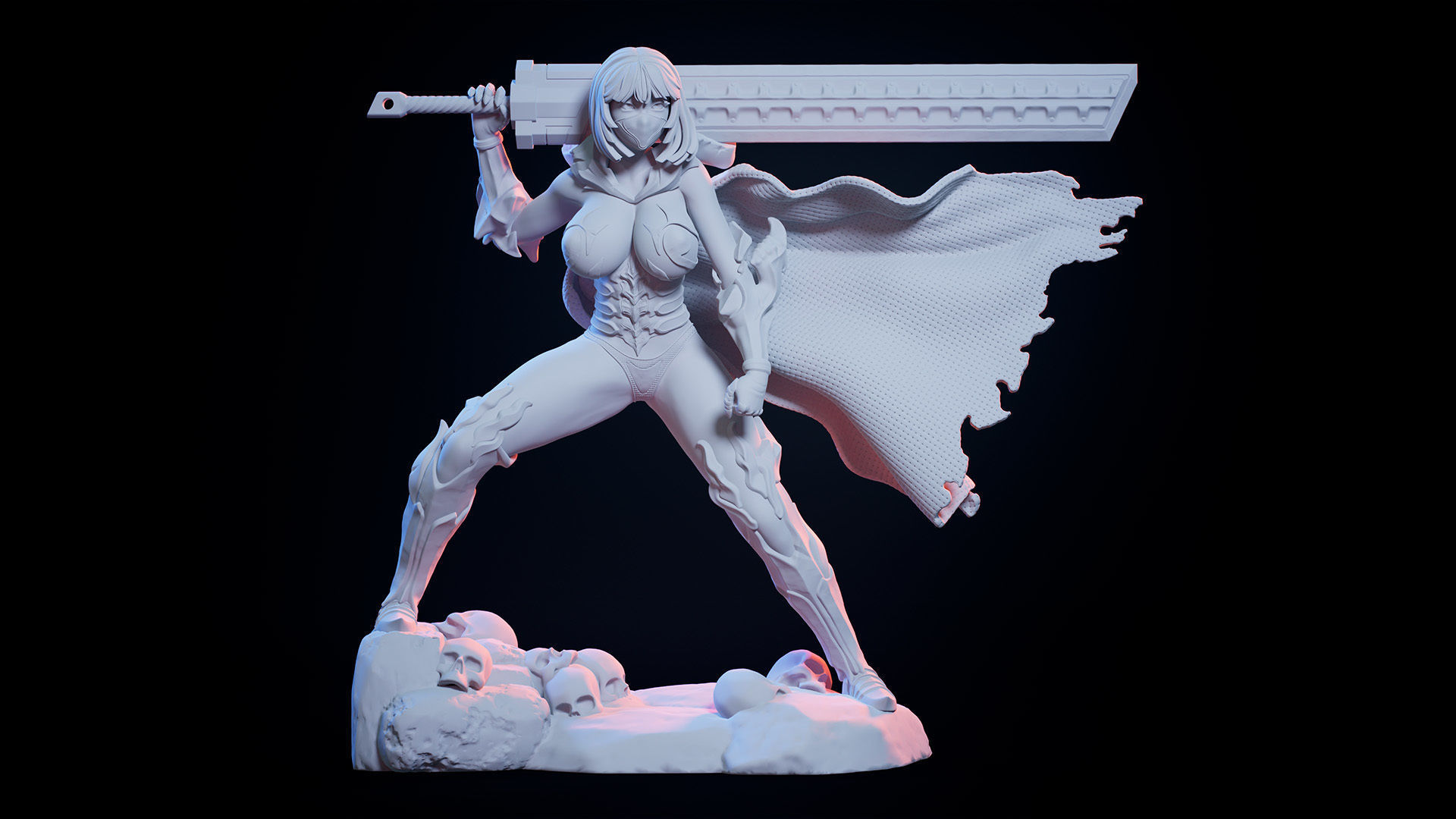 3D Print model - lady warrior - a  3D print model_8
