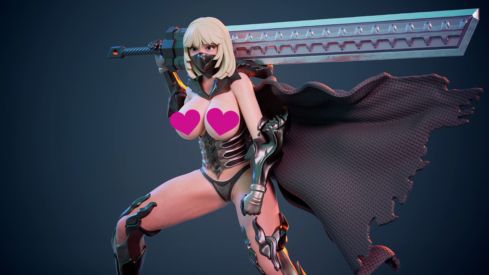 3D Print model - lady warrior - a  3D print model_5